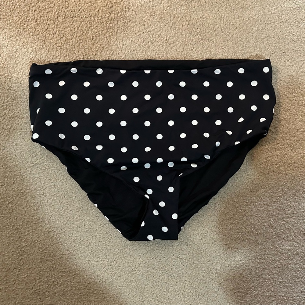 Last Chance Before I Donate! Lands' End High Waisted Tummy Control Bikini Bottom
